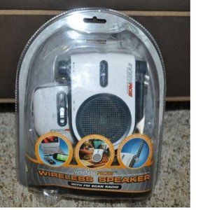 Wireless Speaker & FM Scan Radio Innovage Belt Clip